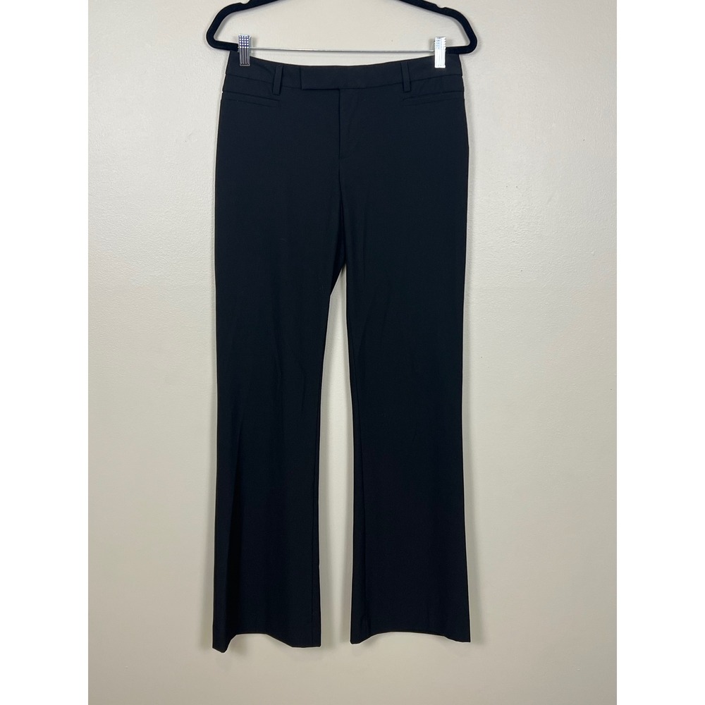Gap True Straight Black Dress Pants Women Size 6 Regular Stretch Trousers Office